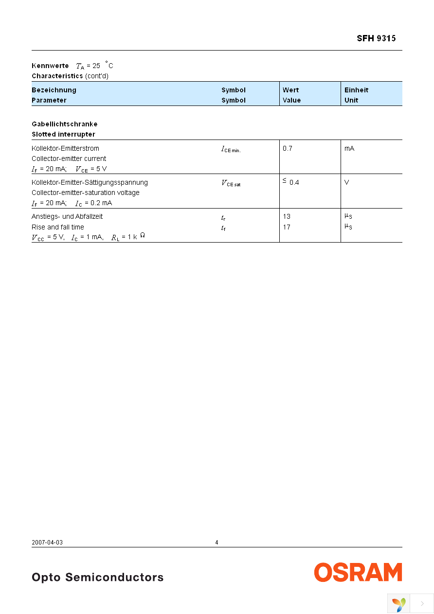 SFH 9315-Z Page 4